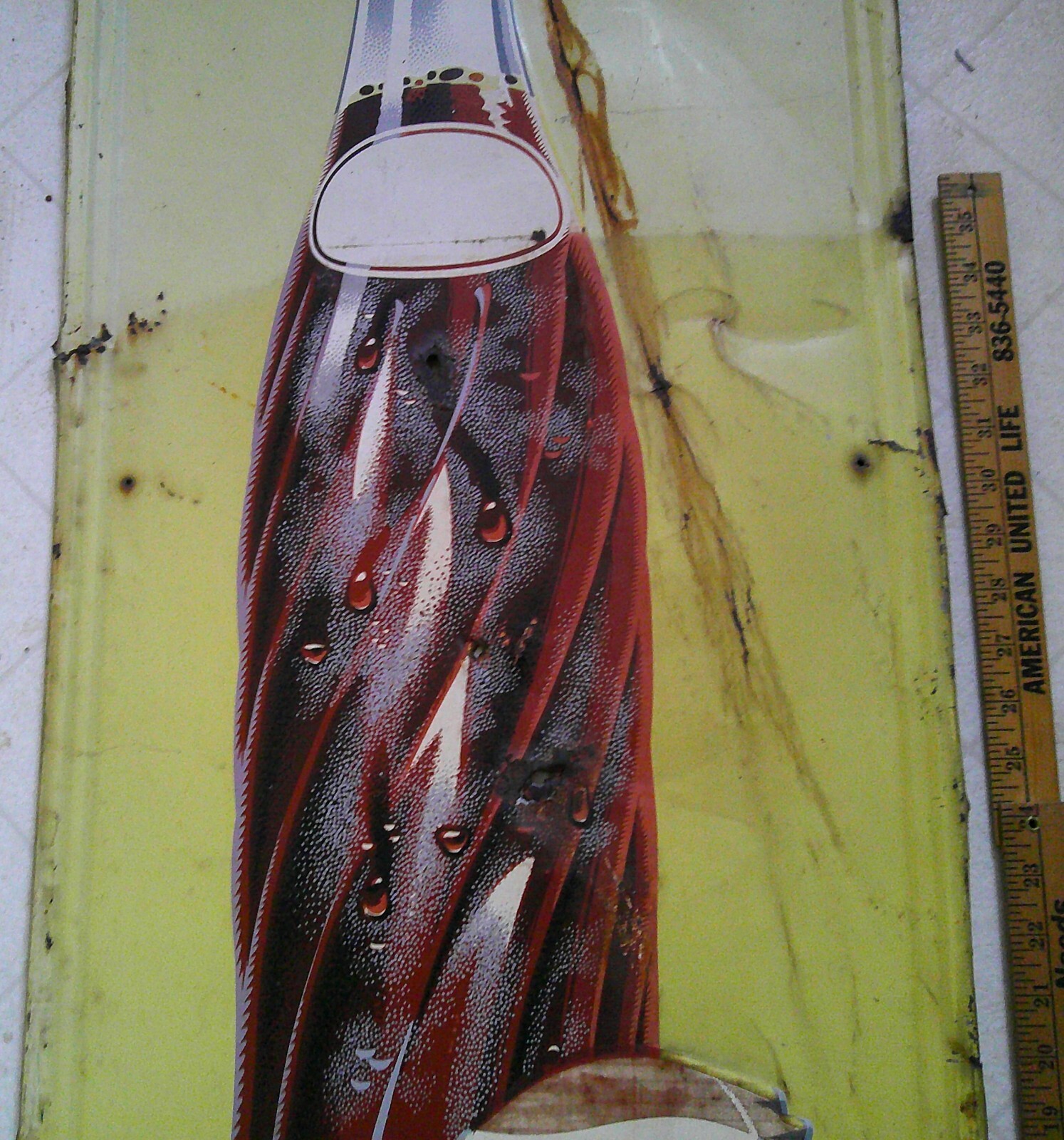 1953 Pepsi sign vintage collectible old soda pop advertising -Stout USA -4 foot