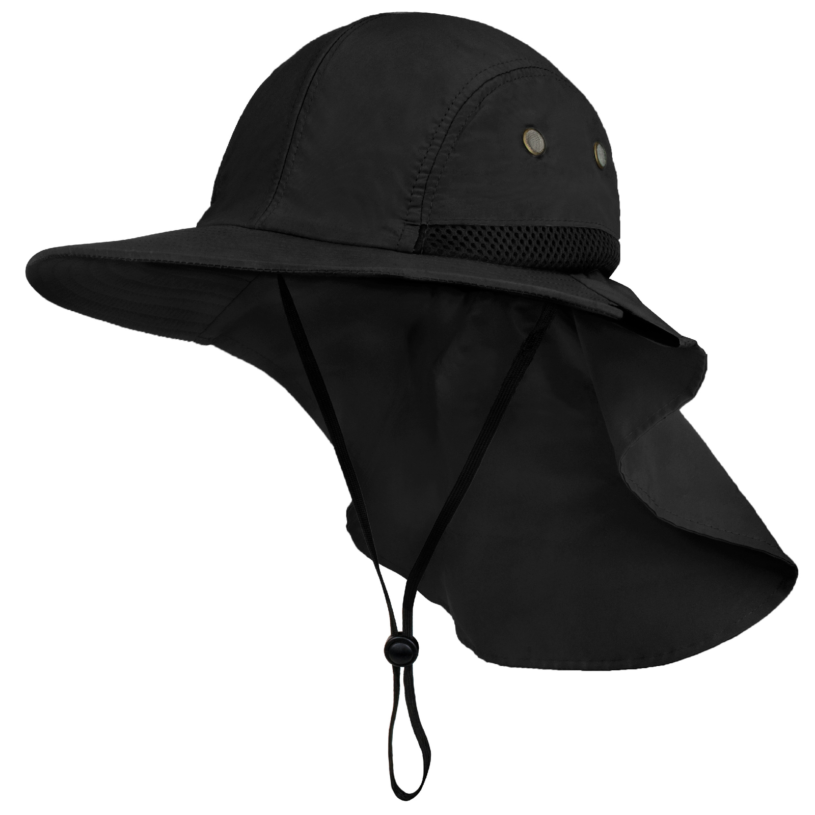 Fishing Sun Hats for Men with Neck Flap UV Cover Hiking Wide Brim Summer Adult