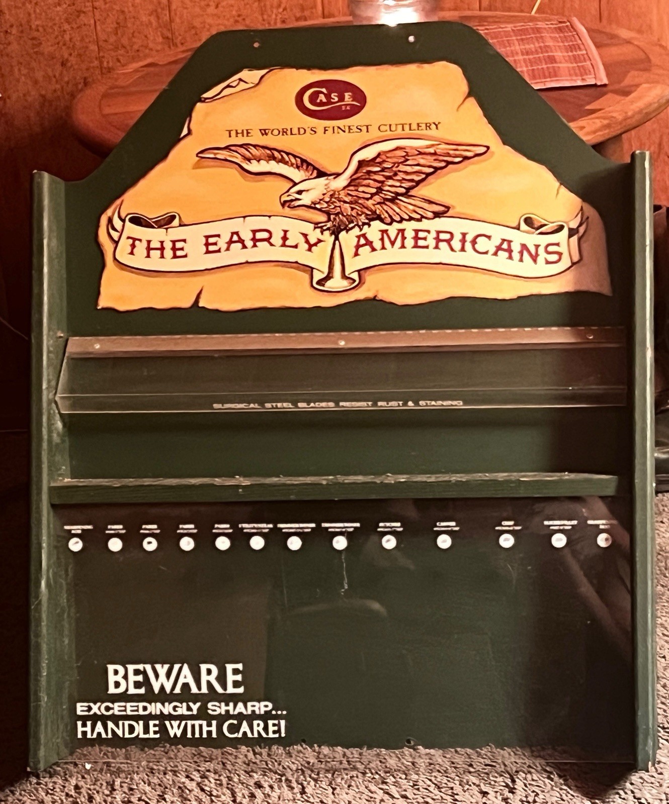 Vintage Case Knife Display Case