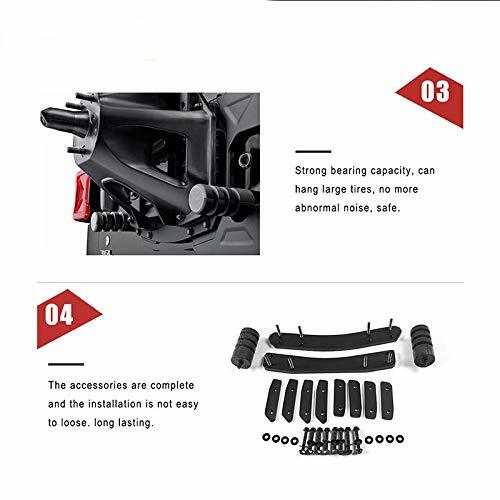 Oversized Spare Tire Carrier Mounting Bracket Kit for 2018-2023 Jeep JL Wrangler