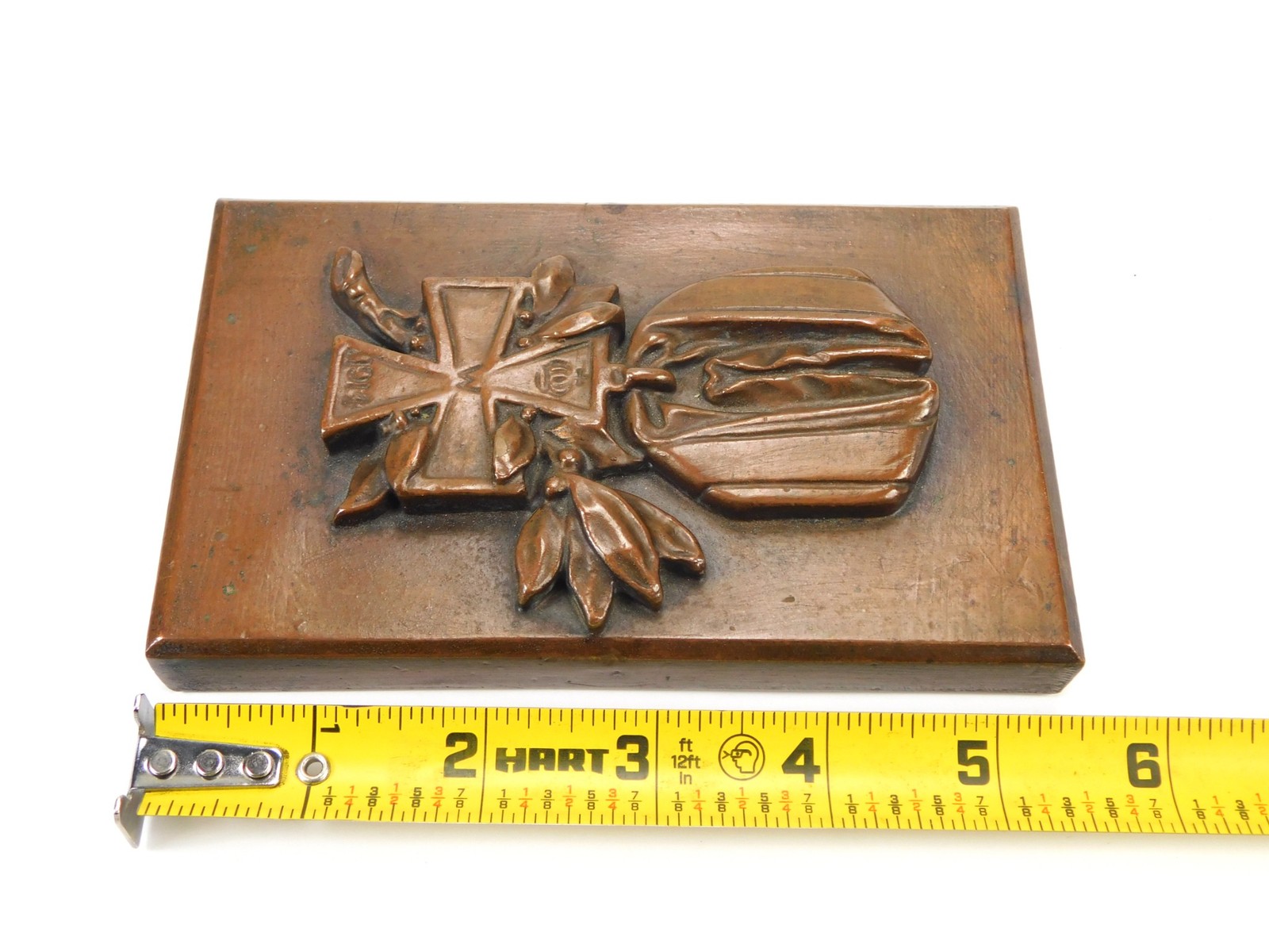 German Germany WW1 Iron Cross Commemorative Paper Weight Plaque Military Decor