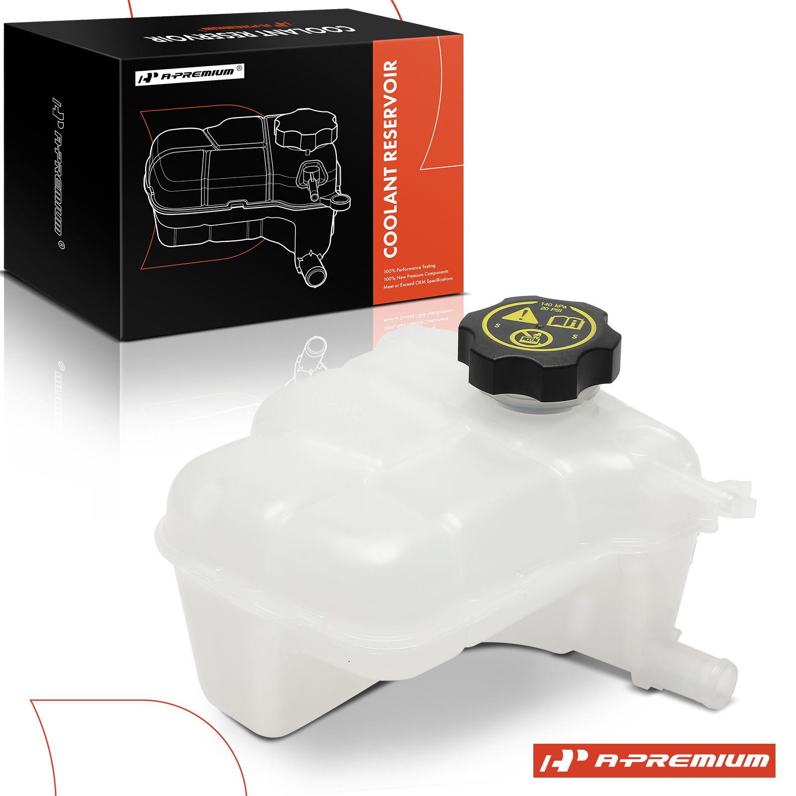 Engine Coolant Reservoir Expansion Tank w/Cap 20PSI for Chevy Cruze Buick Verano