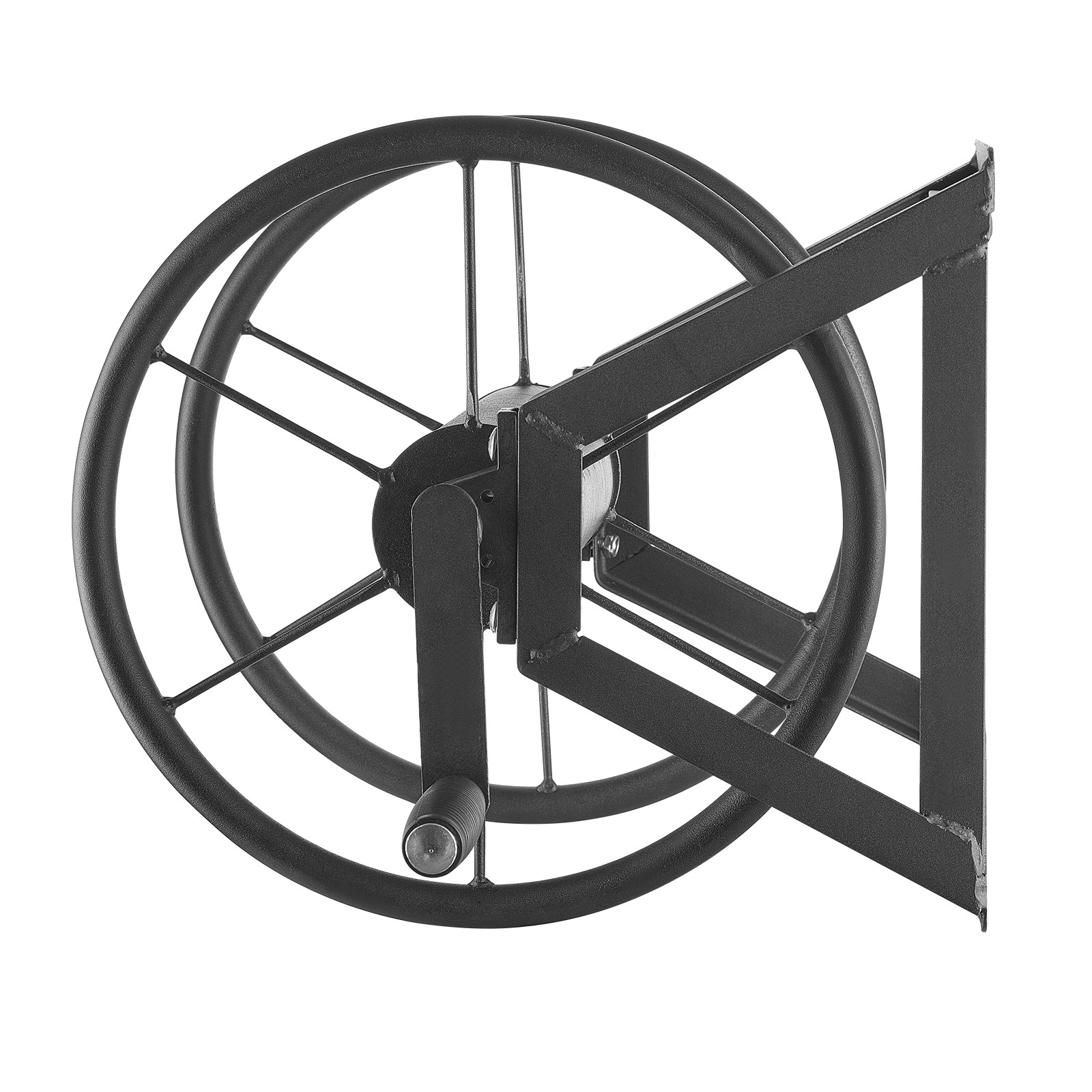 Wall Mounted Garden Hose Reel 200ft 5/8 in Manual Hose Winder Brass Fitting