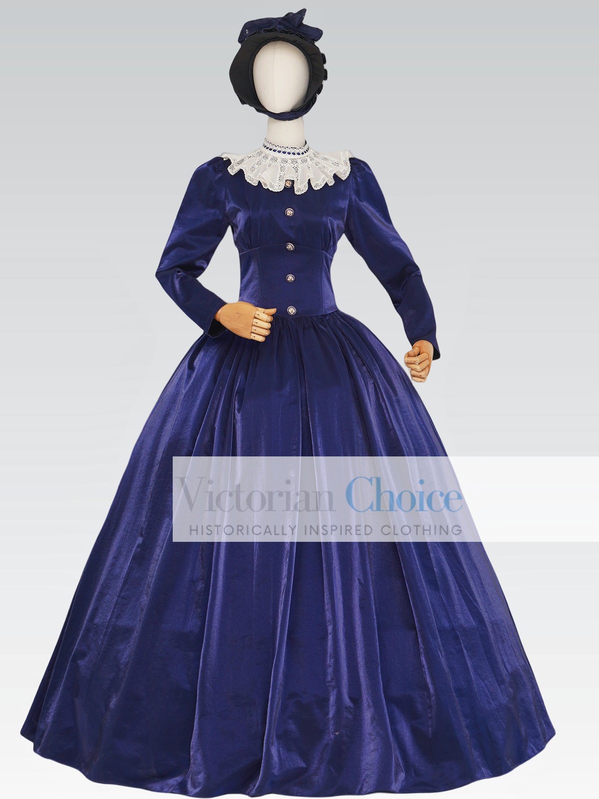 Victorian Dickens Civil War 1860s Dress Gothic Fantasy Period Theater Wear 316
