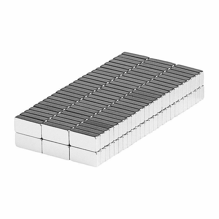1/4 x 1/8 x 1/16 Inch Neodymium Rare Earth Block Magnets N48 (150 Pack)