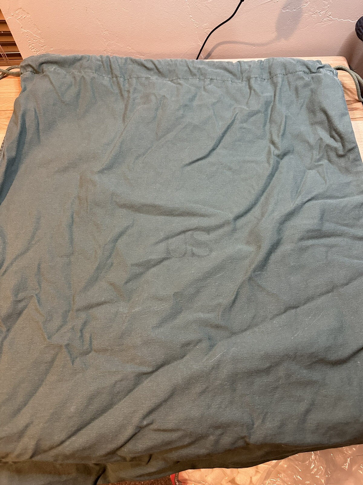 GOOD - US Military Barracks Cotton Laundry Bag Green NSN 8465-00-530-3692