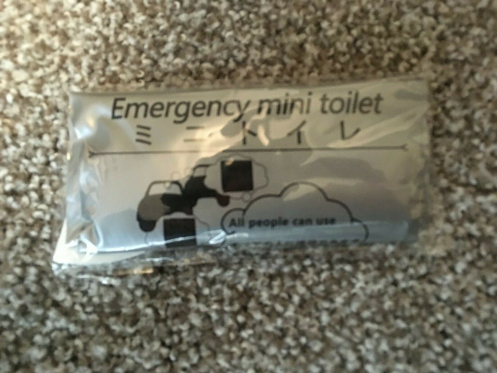 Emergency Mini Toilet Disposable 10x Urine Bags 700cc with Travel Bag NEW