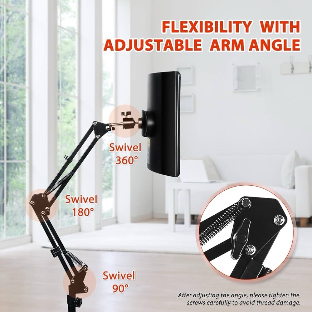 Red Light Therapy Lamp with Stand, 660nm Red & 850nm Infrared Light for Body