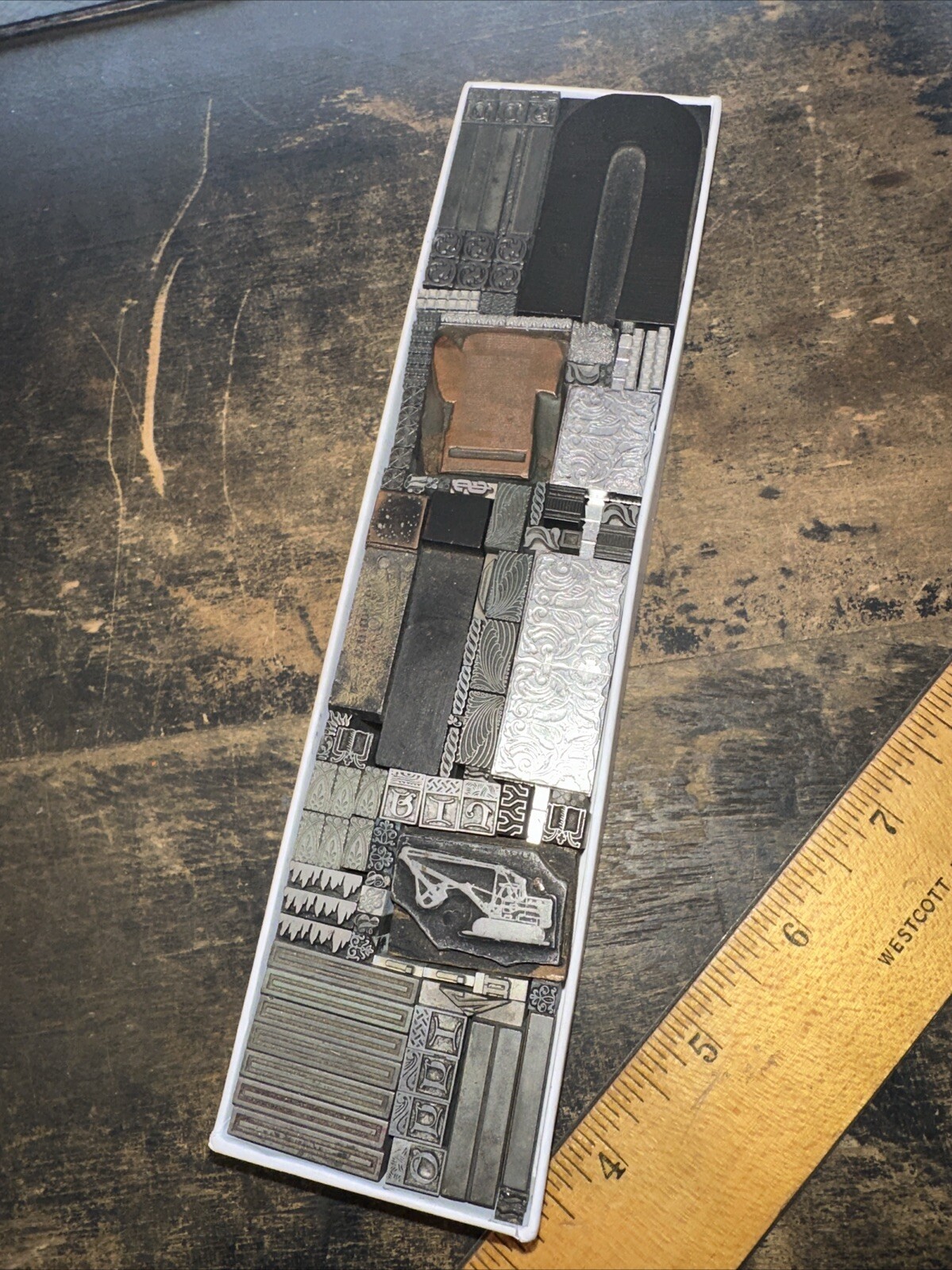 Printing Blocks “ Lead Ornamental Borders Dingbats” Nice Variety Beautiful! C7