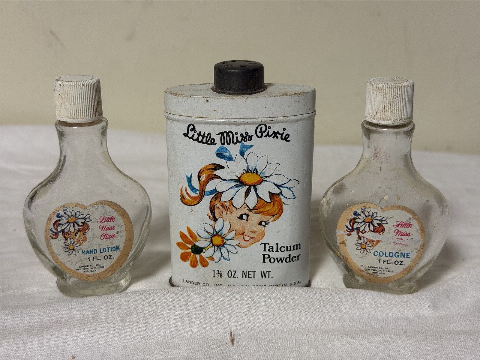 Vintage Little Miss Pixie Childs Gift Set Powder Lotion Cologne Lander Co. NY #2