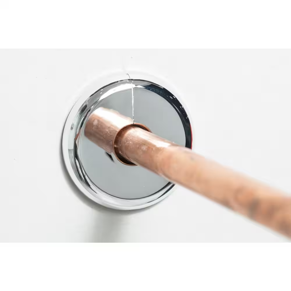 Copper Tube Chrome-Plated Split Floor and Ceiling Plate 20-PACK 1/2in. X 2.5in.