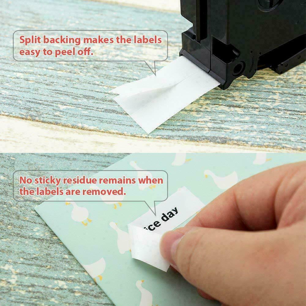 TZ-231 TZe-231 PT-D210 5PK For Brother P-Touch 12mm Label Maker Tape White 1/2"