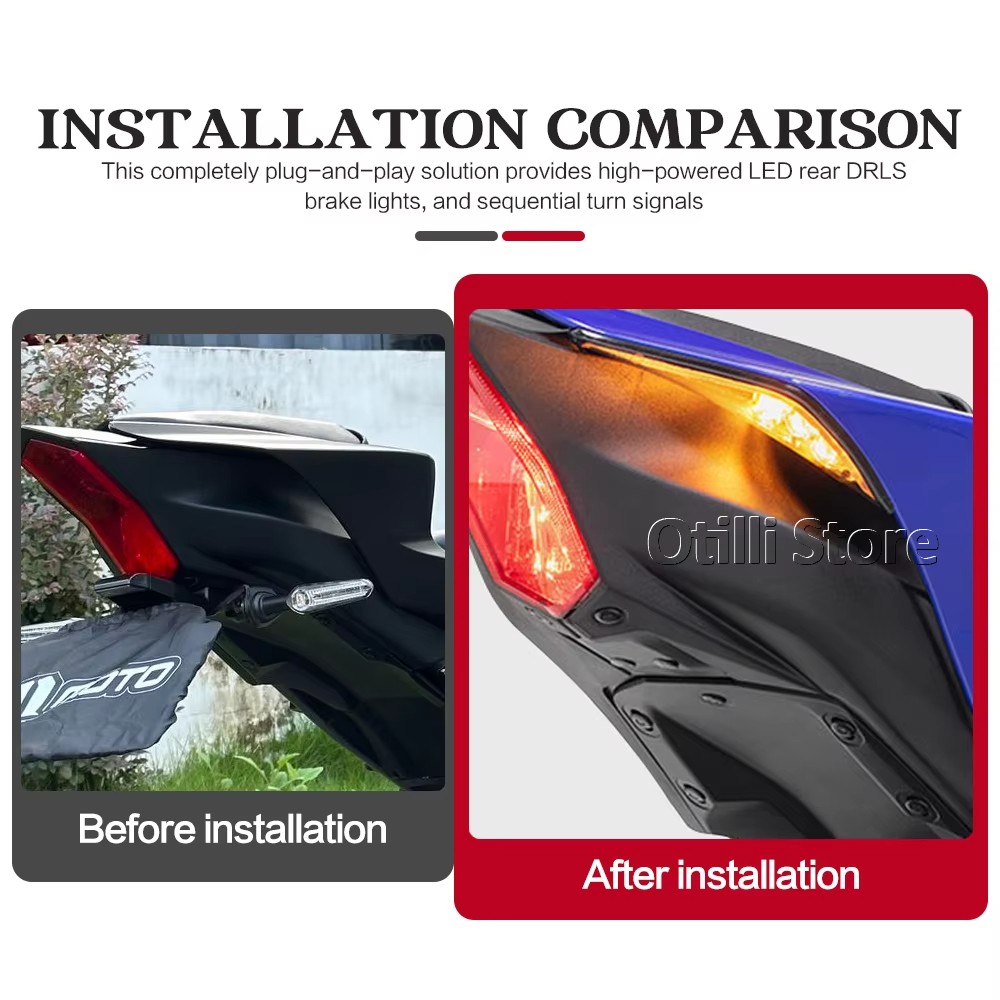 Tail Light Integrated LED Turn Signal Light For YAMAHA YZF R7 YZF-R7 2022-2025