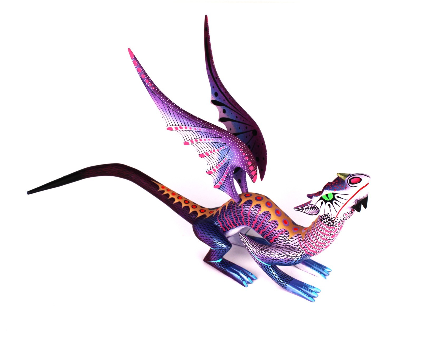 Oaxacan Wood Carving David Blas Mystical Dragon Oaxaca Mexican Folk Art Alebrije