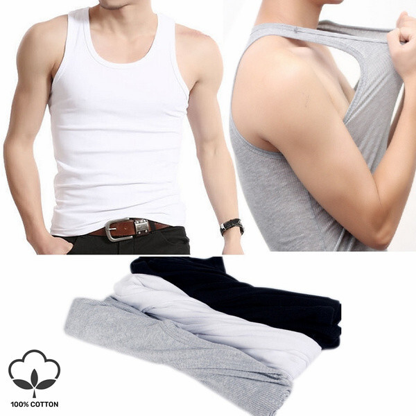 3-12 Pack Men 100% Cotton Tagless Ribbed Tank Top A-Shirt Wife Beater Undershirt
