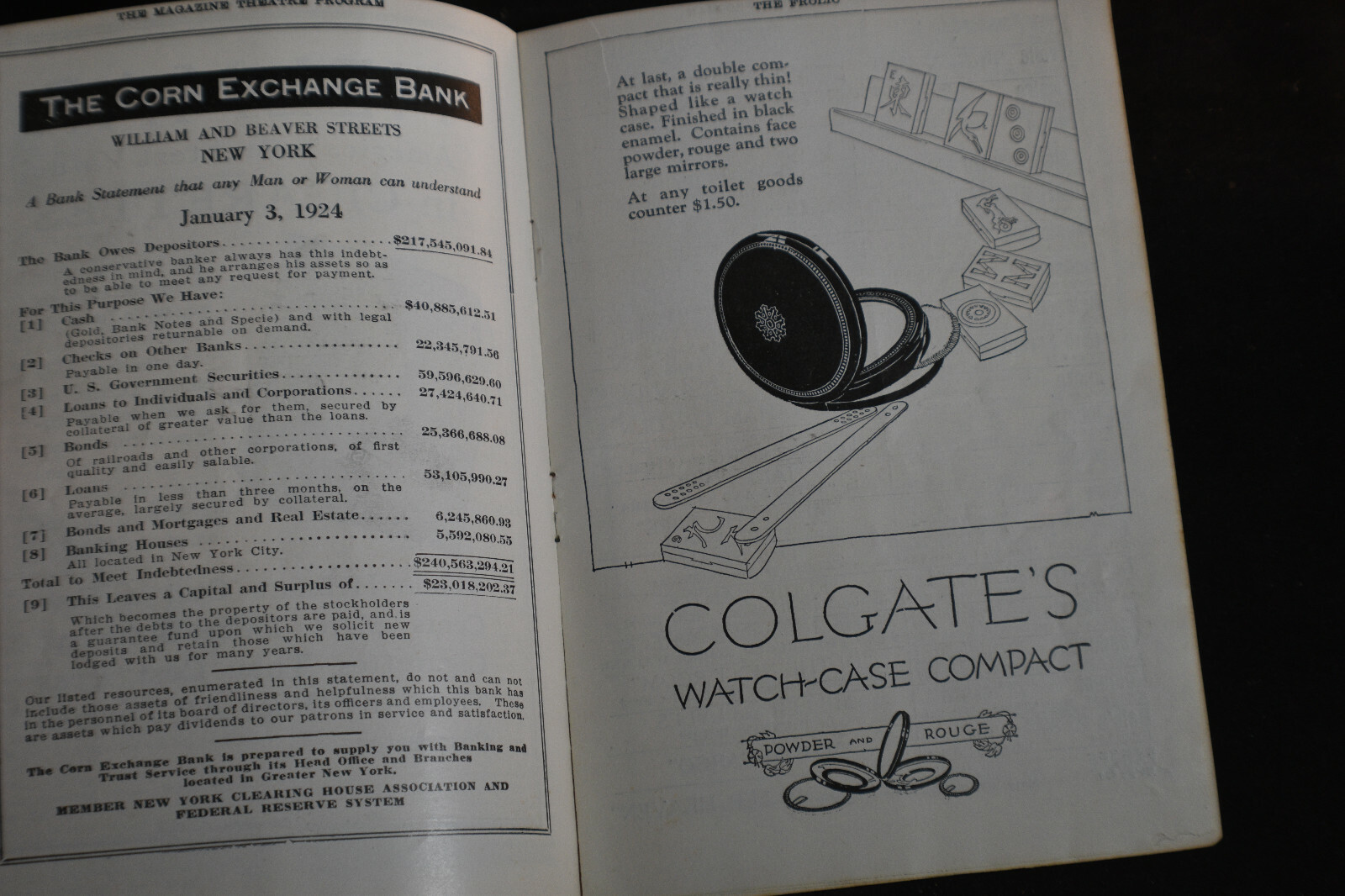 1924 The Frolic Theatre Program *Olga Petrova in HURRICANE*