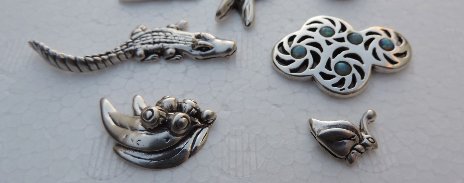 Ilaria Logi 'Southern Cross' Australia Sterling Silver 925 Map Puzzle w Box Rare