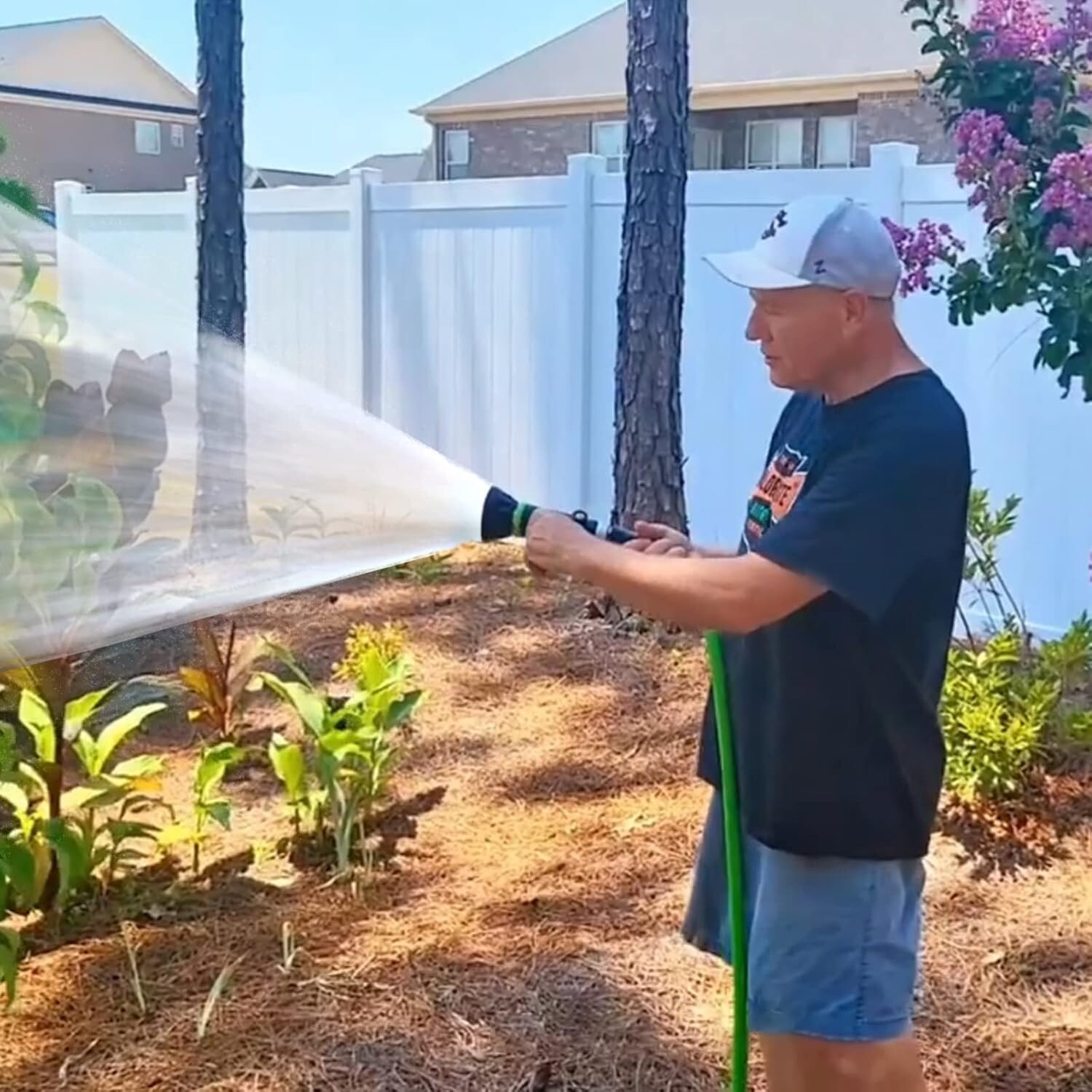 Garden Hose Nozzle Heavy Duty Premium Constructed Sprayer with Ergonomic Handle