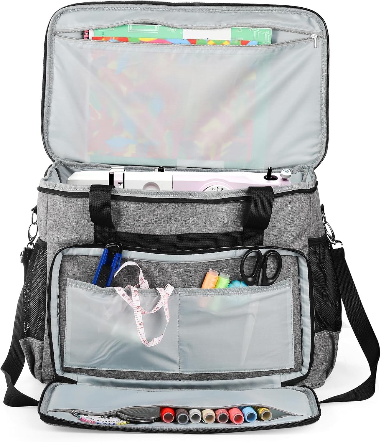 Universal Sewing Machine Carrying Case Tote Bag with Padding
