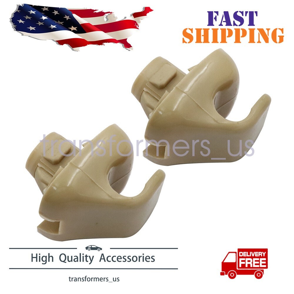 For Honda Civic Accord CR-V 88217S04003ZA 2X Sun Visor Bracket Hook Clips Hanger