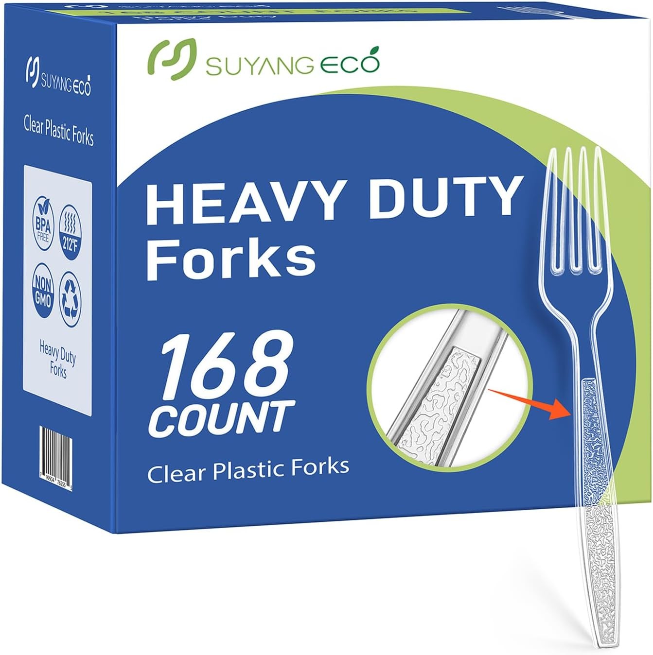 Durable Plastic Forks Set - 168 Count for All Occasions and Gatherings