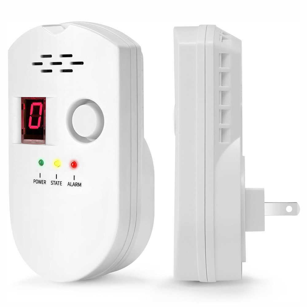 Digital Gas Leak Detector Alarm Sensor Propane Butane Methane Natural Gas Catch