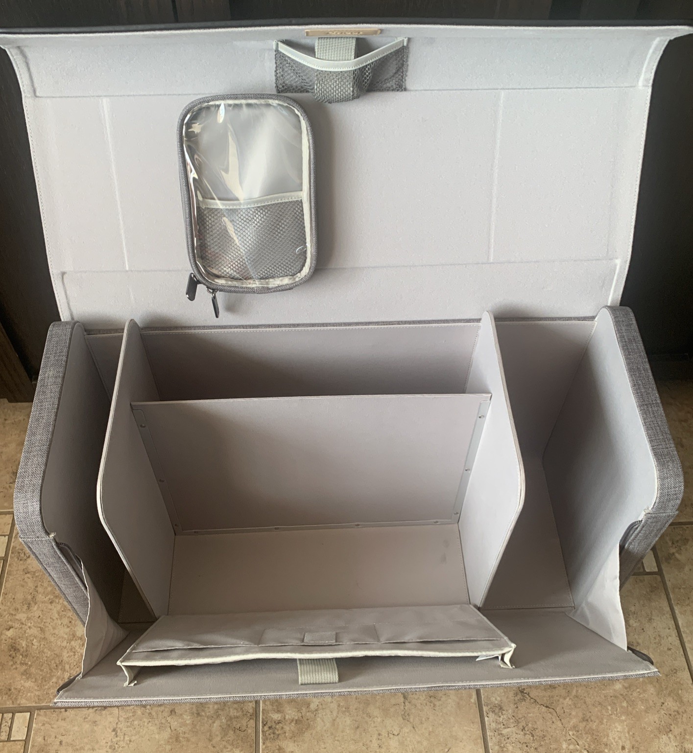 Cricut Craft Tote Travel Storage Handle Wheels Tweed Rolling Arts & Craft Case