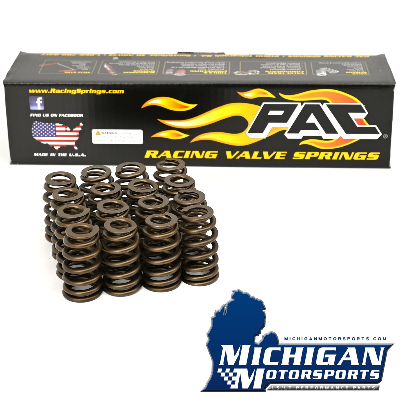 PAC Racing Springs PAC-1219 1.307 Valve Springs Beehive LS .625" Lift pac1219