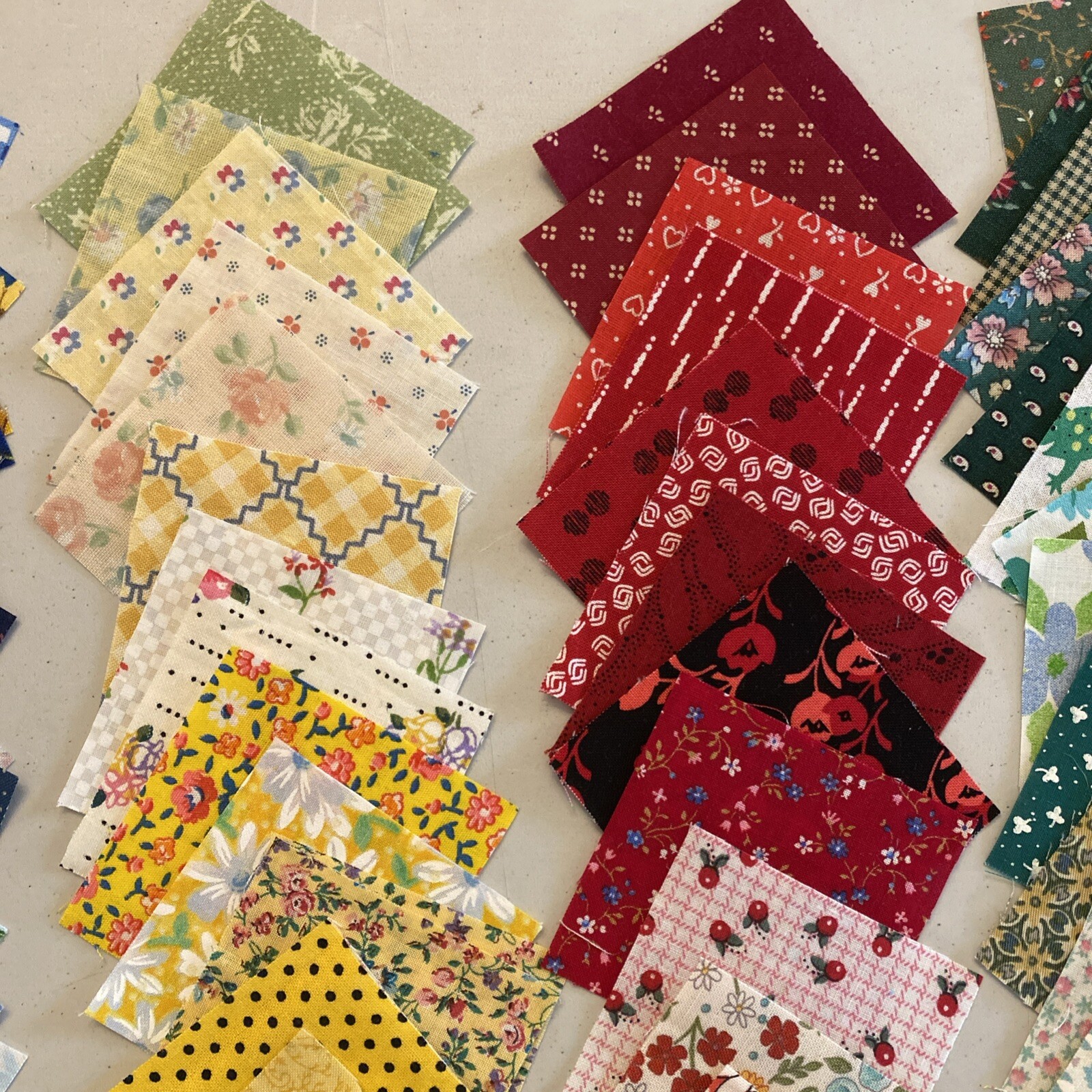 150 2.5 INCH (2.5” X 2.5”) QUILT SQUARES - Cotton Fabric Crafts Sew