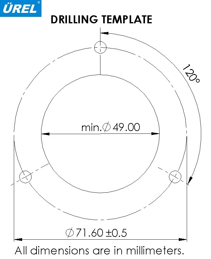 ÜREL Hydraulic Tank Filler Breather Cap Bayonet Lock Tearproof Gasket (Cap Only)