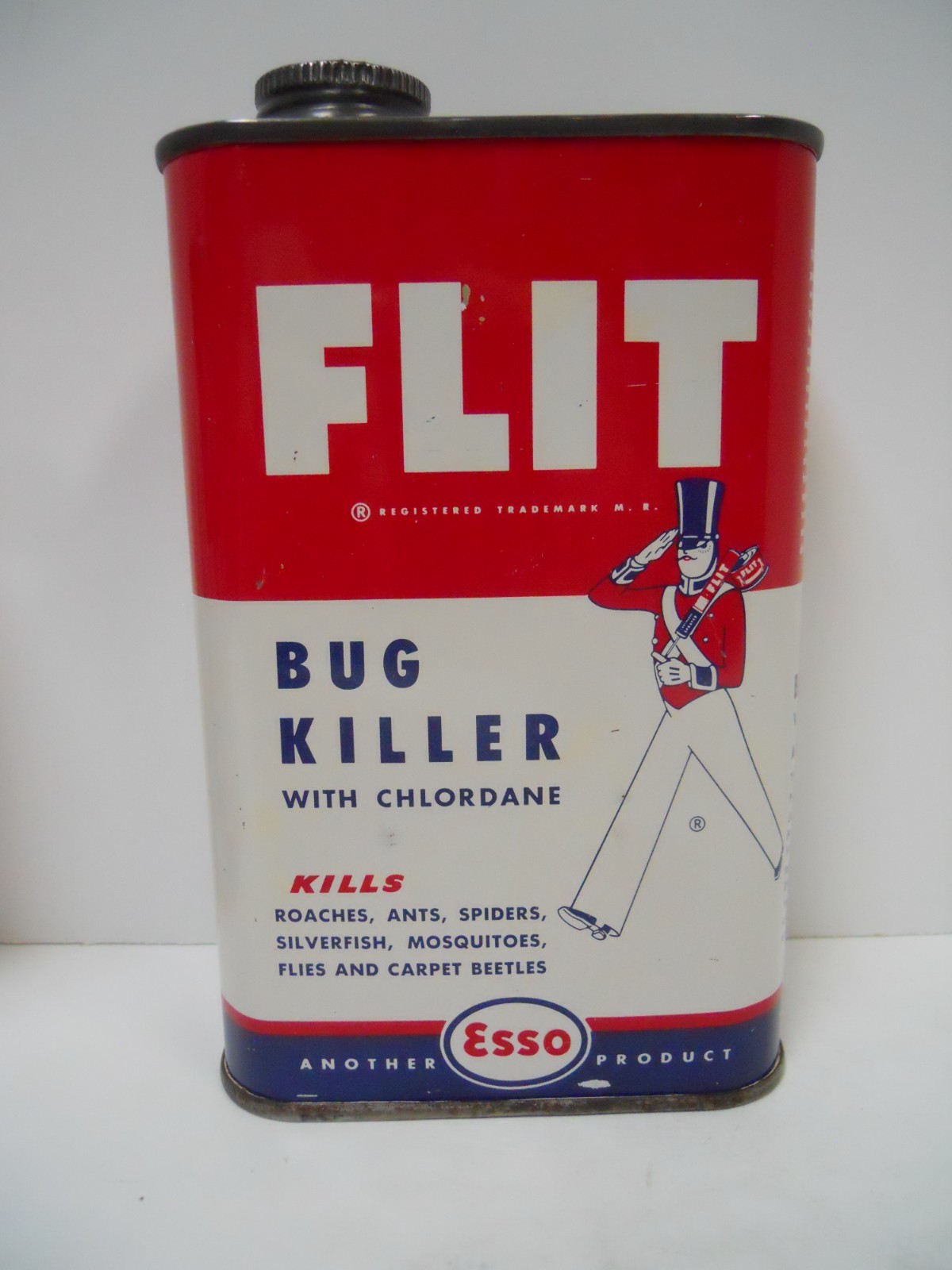 Vintage Set of (4) Different ESSO FLIT 1 Pint Cans Empty and for Display Only