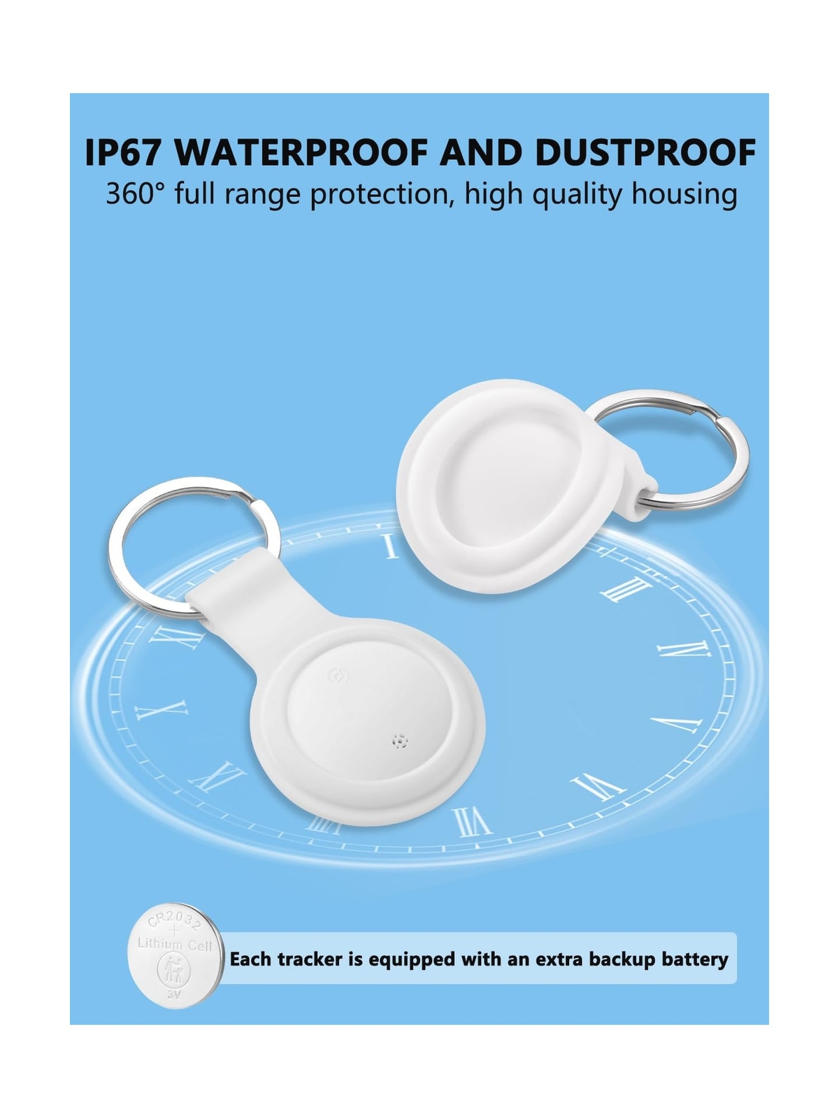 Smart Tag-4 Pack Item Finder Works with Apple Find My (iOS Only) App, Trackin...