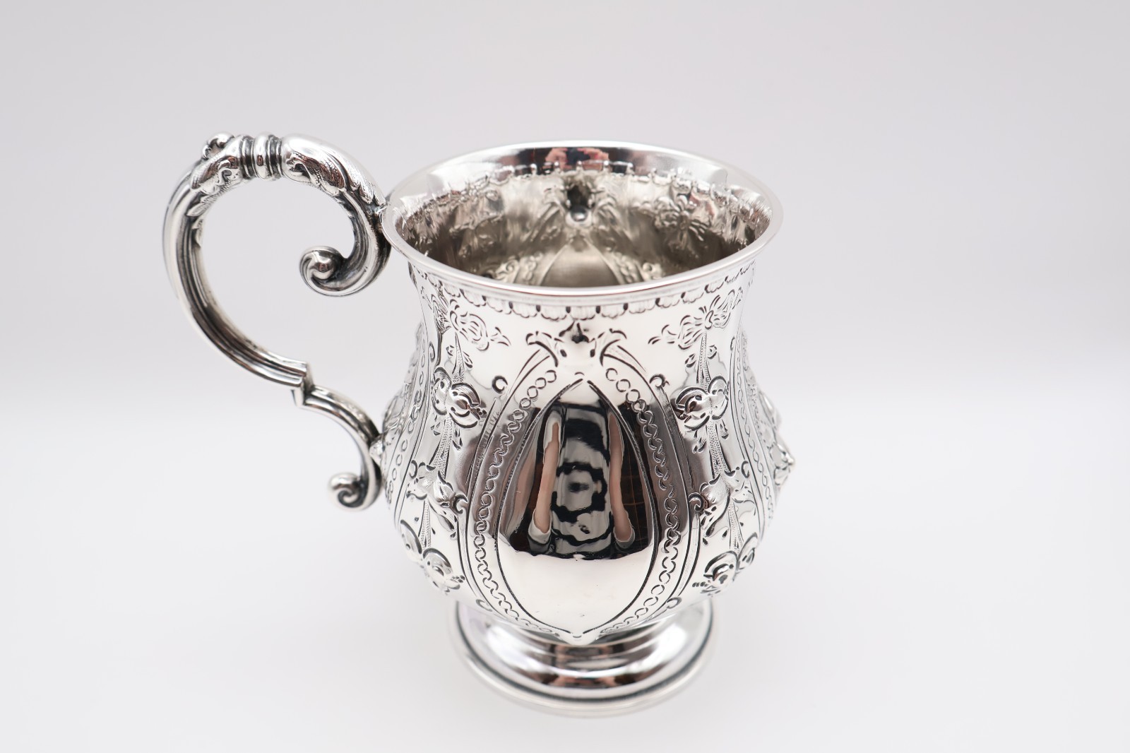 Heavy Quality Antique Victorian Solid Silver Tankard Cup Birmingham 1868