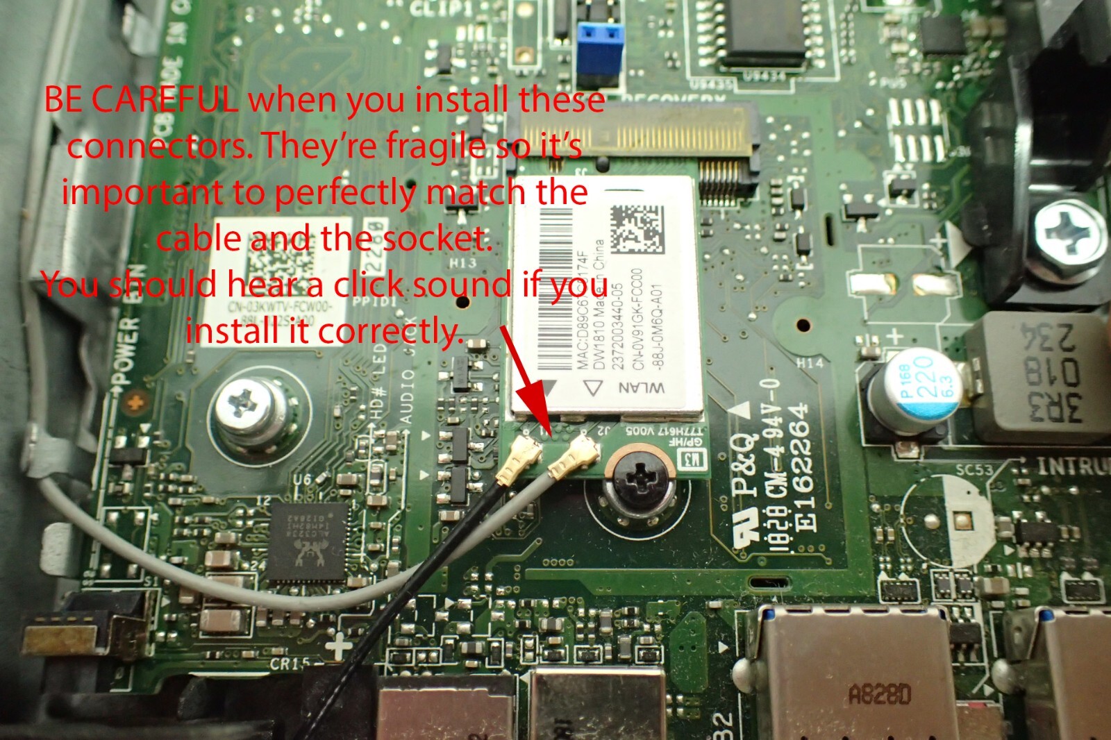 WiFi Antenna Cable Kit Wireless For Dell Optiplex 3060 3070 3690 7050 MFF Micro