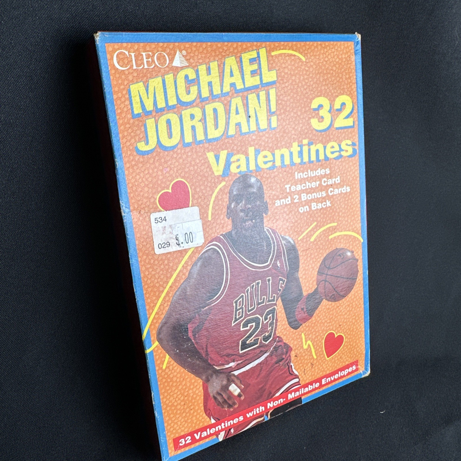 Vintage Unopened Box of Michael Jordan Valentines Day Cards HOF Bulls