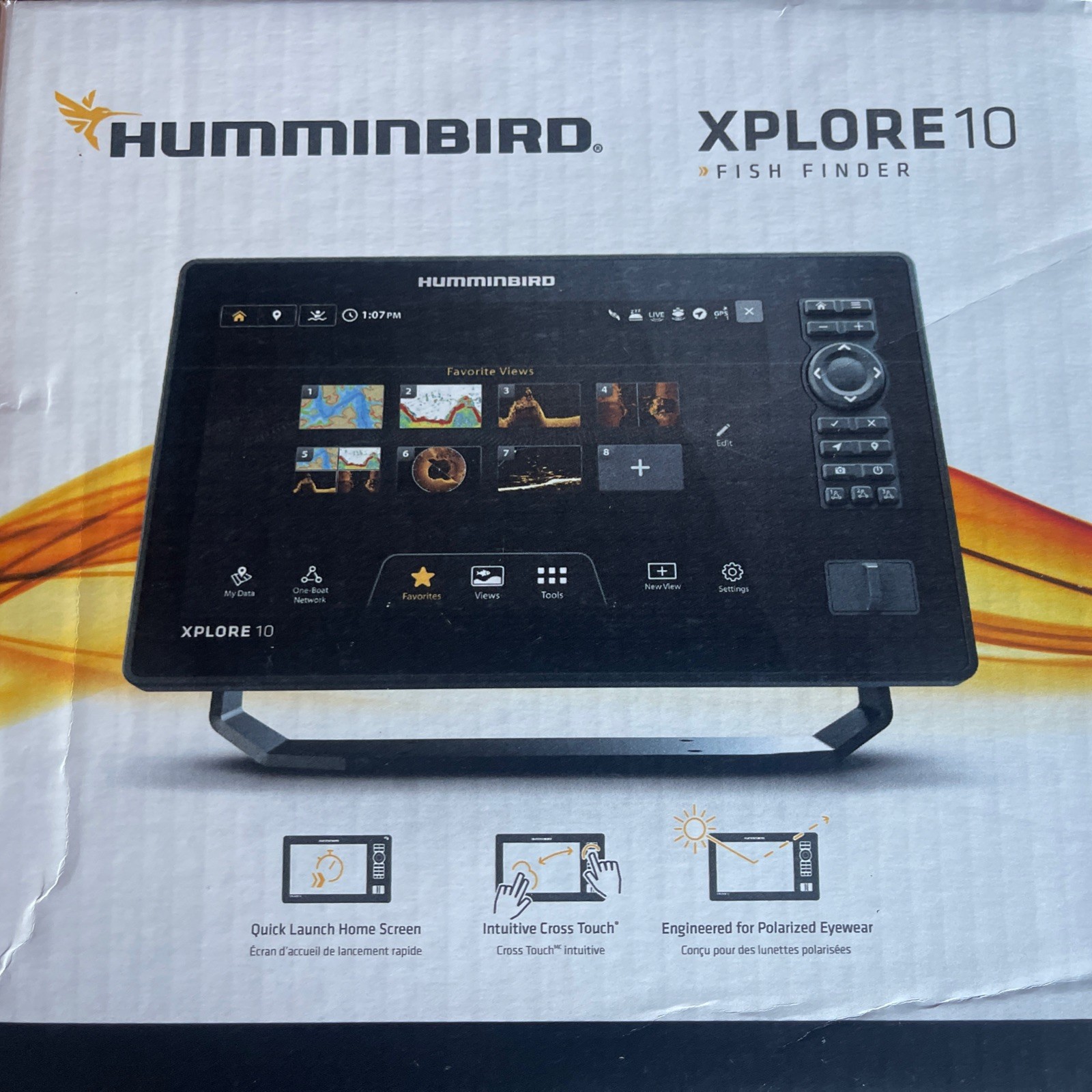 Humminbird XPLORE 10 MEGA Imaging CHIRP Sonar GPS Bluetooth Control Head Only