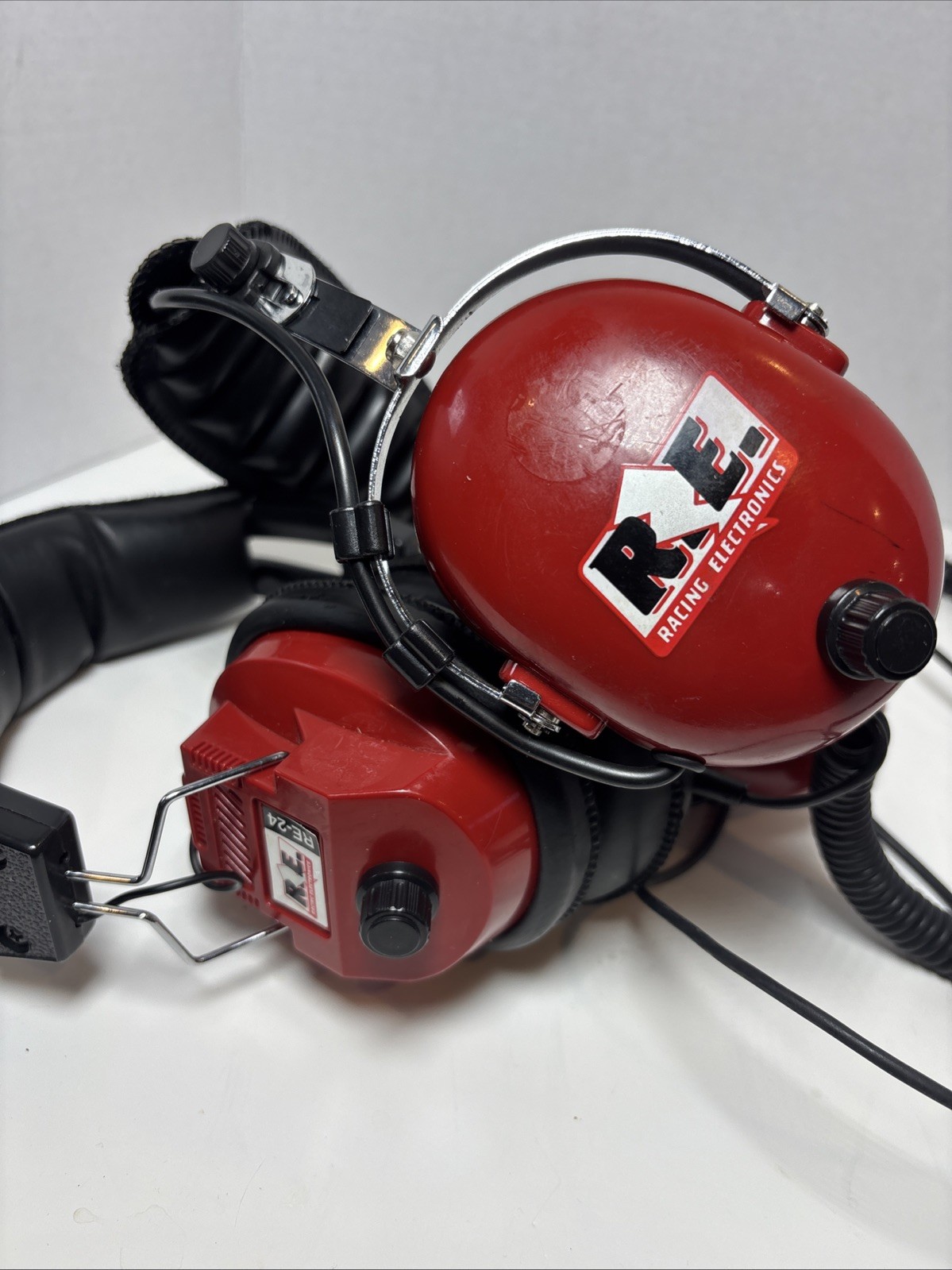 R.E. Racing Electronics RT-24 Headphone Plus 1 - Tested & Working NASCAR 2 Pair