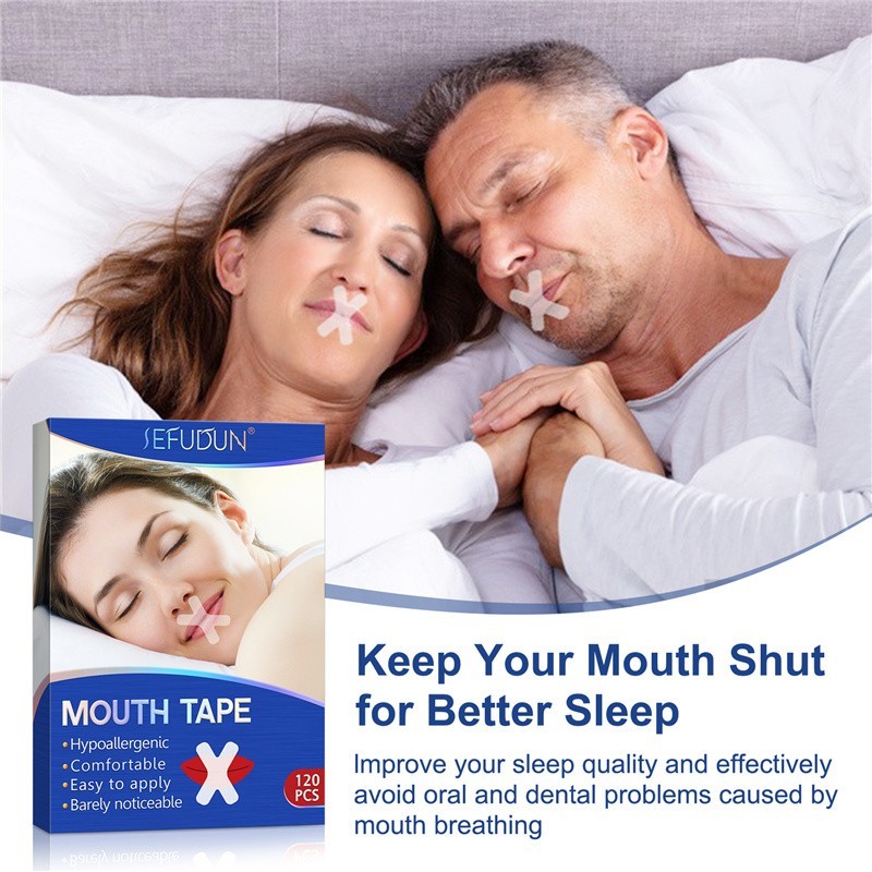 Mouth Tape Strips – Comfortable Nasal Breathing Night