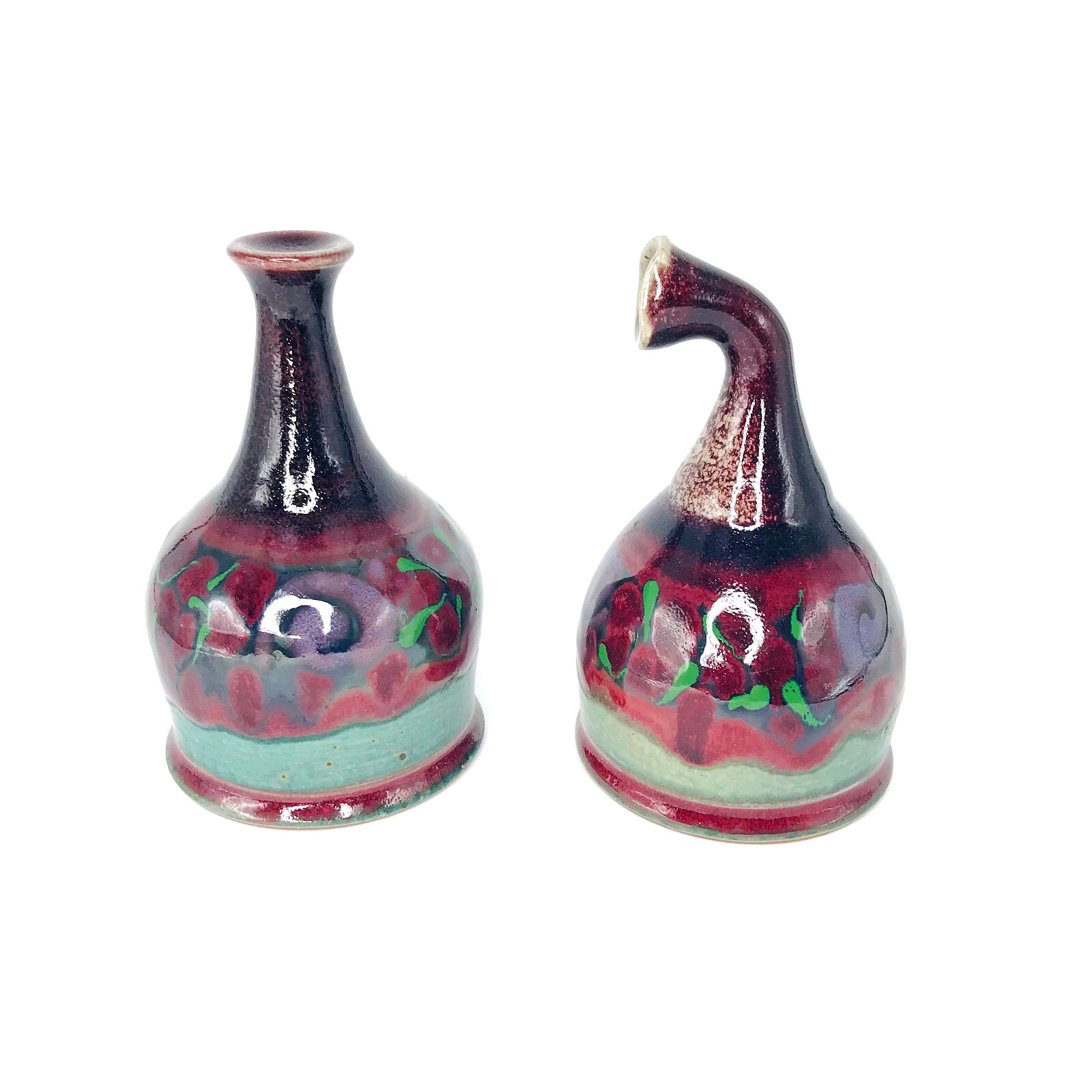 Studio Pottery Magic Secret Spice Salt & Pepper Shaker Set - Great Condition