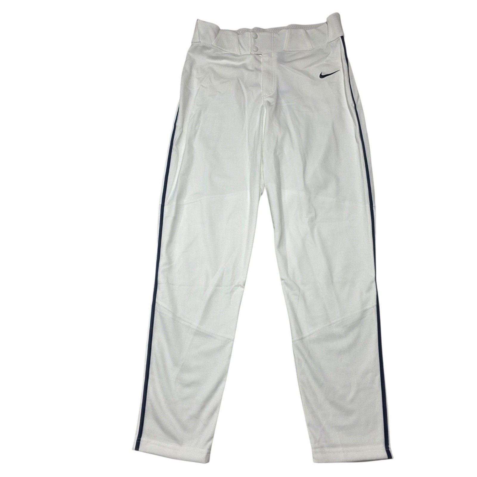 NEW Nike Baseball Pants Mens Medium White Blue Piping BQ5489-107 Athletic Sports
