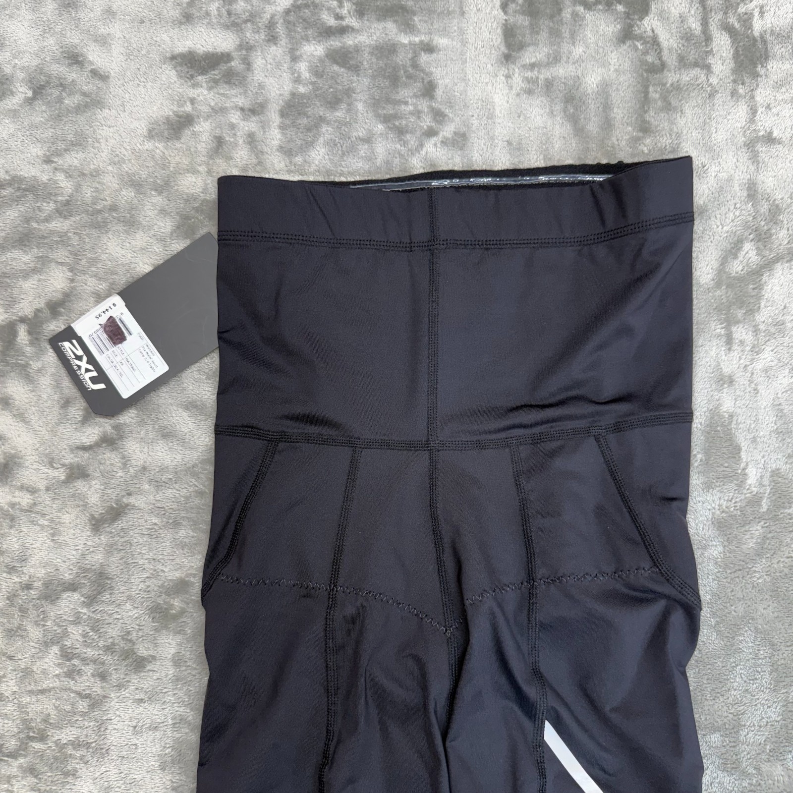 2XU Pre-Natal Sport Compression 3/4 tights womens XS black/Silver WA3596B NWT