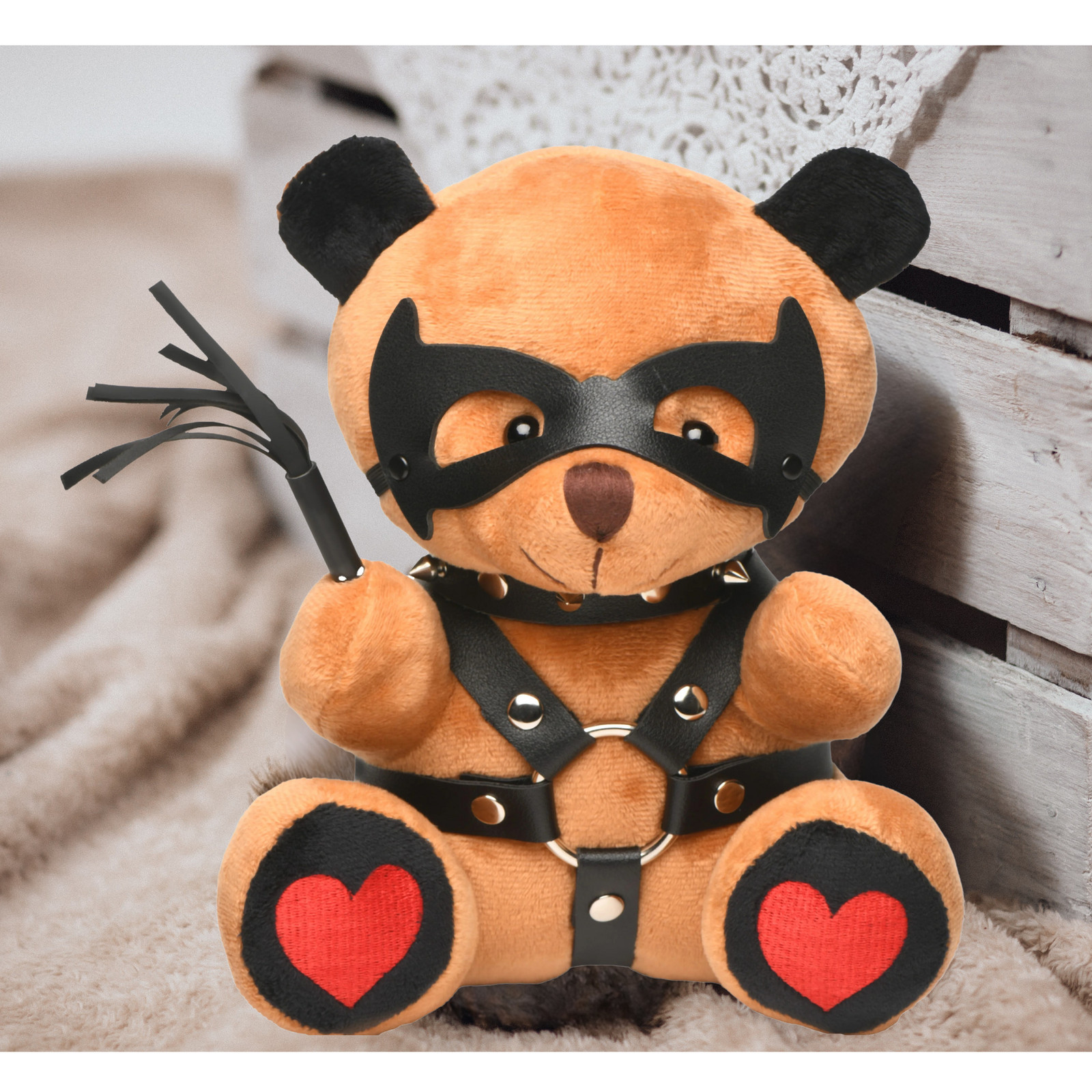 Bachelorette Dom Teddy Soft Plush Bear Naughty Fun Gag Gift Novelty Item