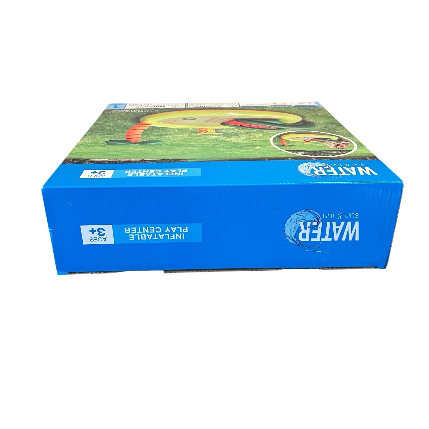 Inflatable Outdoor Play Center 70” Water Pool With Slide For Kids 3+ Sun Fun NEW