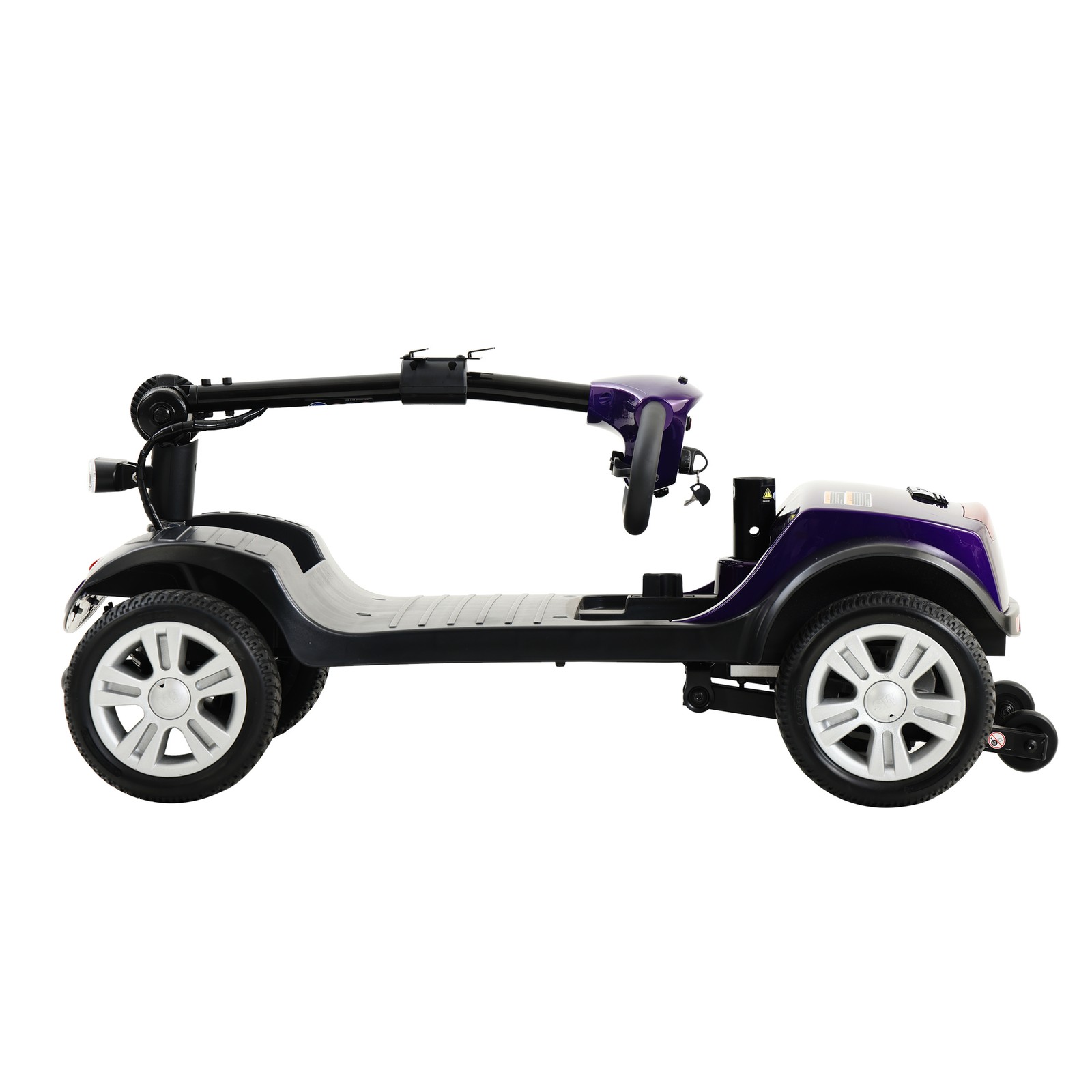 METRO 4 Wheel Travel Mobility Scooter with 300W Motor for Adult-300lbs, Purple
