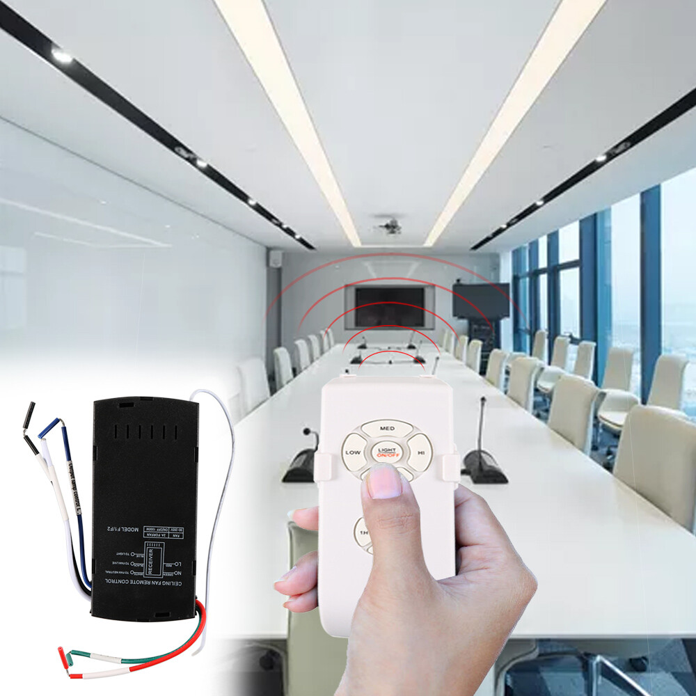 Universal Wireless Remote Control and Receiver Kits for Ceiling Fan Lamp Home