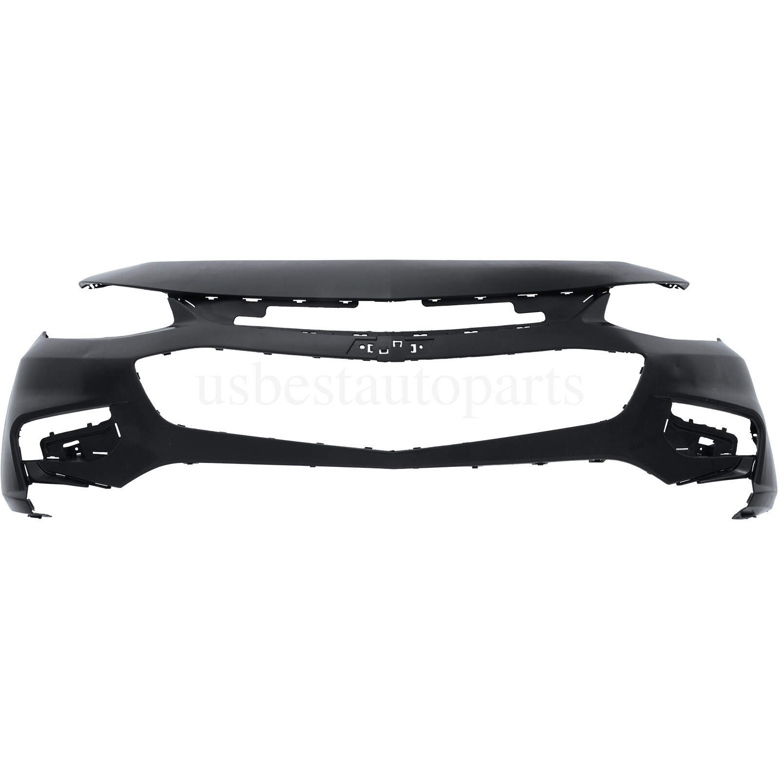 Front Bumper Cover w/ Valance Grill Grille Fog light Trim For Chevy Malibu 16-18