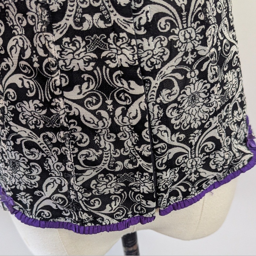 Cacique Baroque Mesh Corset Top Romantic Coquette Y2K Whimsigoth 18/20 Plus