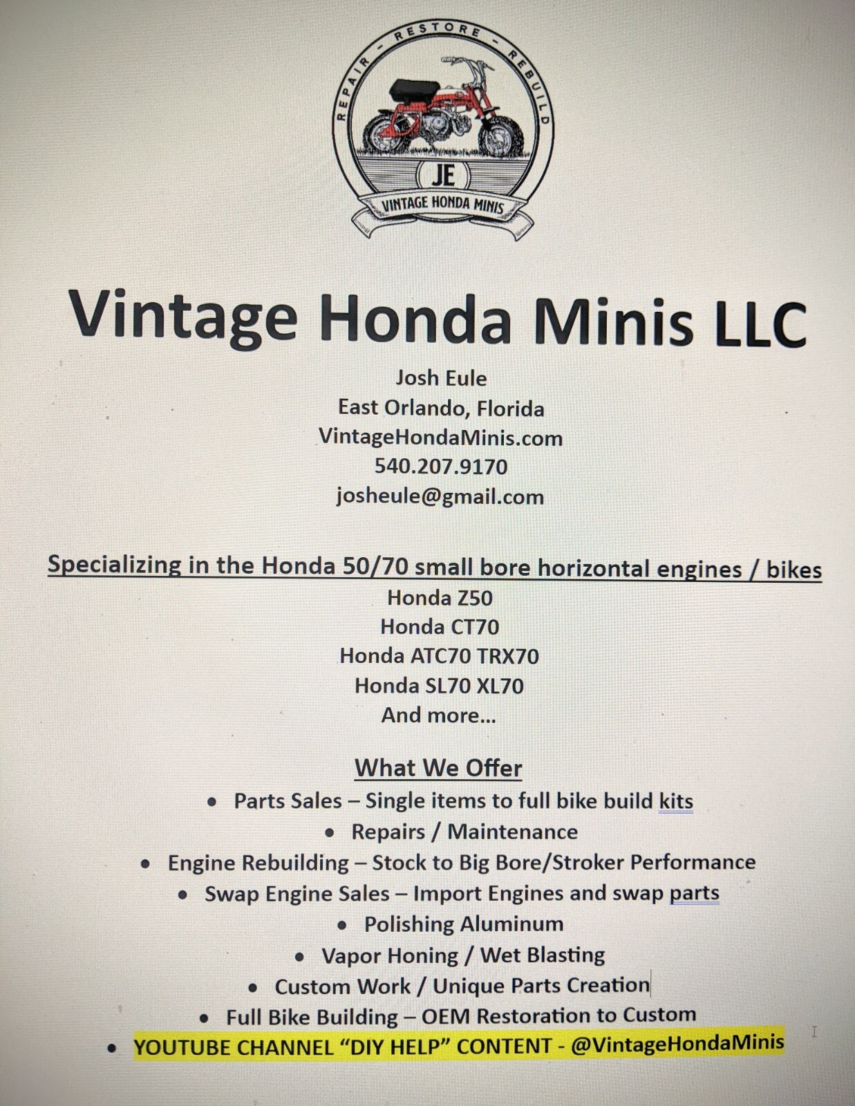 Cam Timing Chain - Standard Duty DID - Honda Z50 CT70 SL70 XL70 CL70 TRX70 ATC70