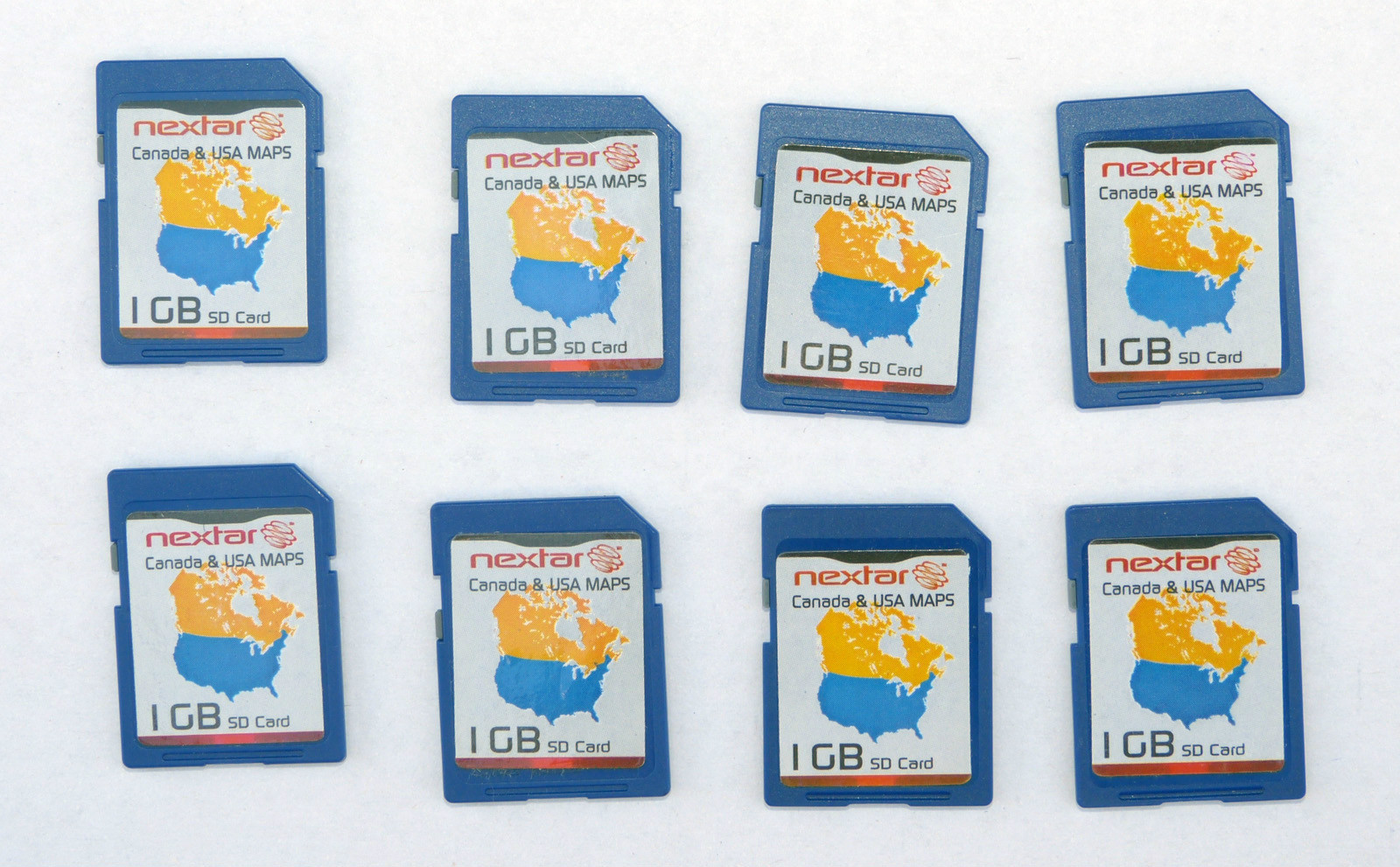 One (1) - genuine Sandisk 1GB SD card with Nextar gps USA & Canada maps