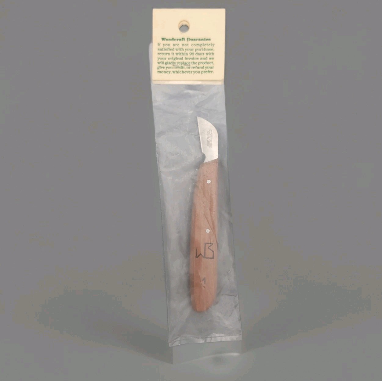 Vintage Woodcraft Klotzli Wood Chip Carving Knife #1 Swiss Made WB New NIP Rare